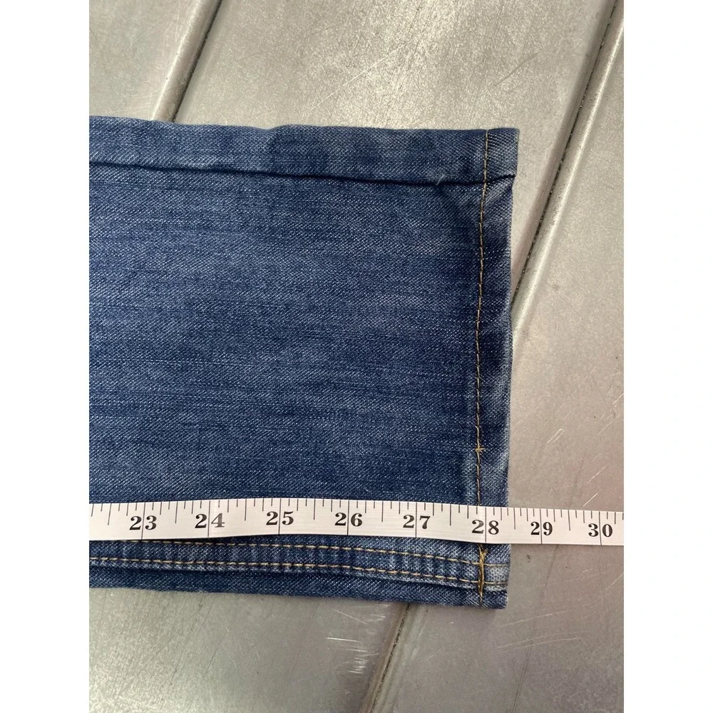 Levis 511 Jeans Womens Size‎ 14REG 27X28 Blue Dark Wash Denim Slim Straight Leg